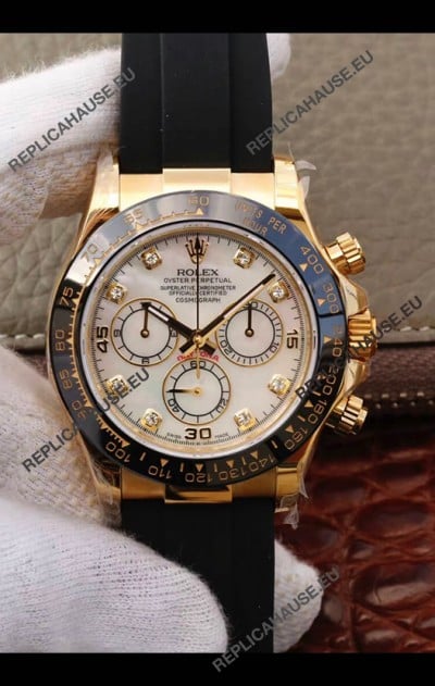 Rolex Cosmograph Daytona 116508 Yellow Gold Original Cal.4130 Movement - 904L Steel Watch
