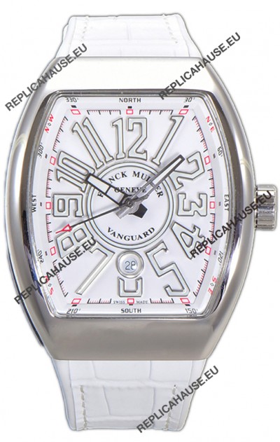 Franck Muller Vanguard Yachting V45 Stainless Steel Casing Rubber Clad Strap Swiss Replica Watch 