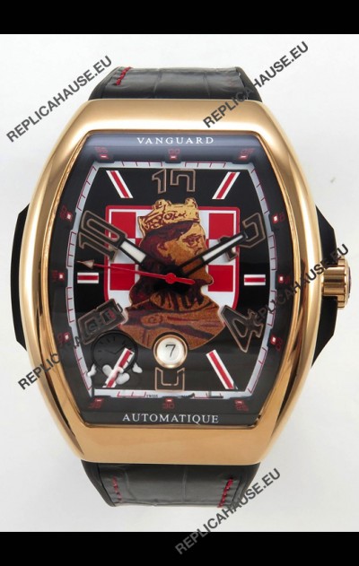 Franck Muller Vanguard Skenderbeu Croatia Rose Gold Swiss Replica Watch 