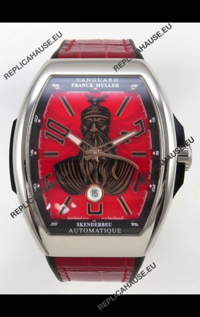Franck Muller Vanguard Skenderbeu Stainless Steel Swiss Replica Watch 
