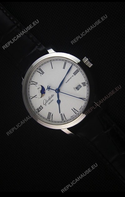 Glashuette Senator Excellence Panorama Date Moon Phase Swiss Replica Watch 