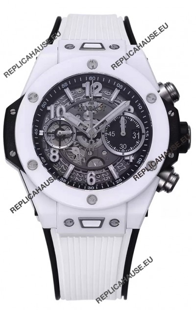 Hublot Big Bang Unico White Ceramic Casing 1:1 Mirror Edition Swiss Replica Watch