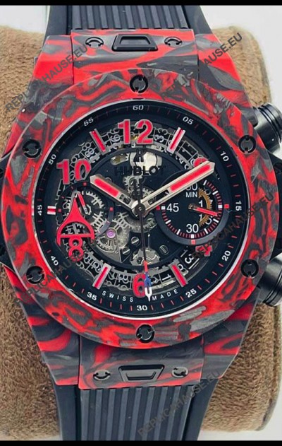 Hublot Big Bang Unico Red Carbon Las Vegas Boutique Edition Swiss Replica Watch 