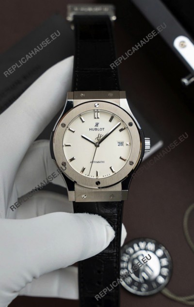 Hublot Super Clone Classic Fusion Titanium White Dial 42MM Watch