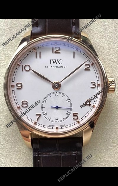 IWC Portugieser Super Clone Automatic 41 IW358306 White Dial Rose Gold Casing