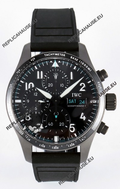 IWC Pilot's IW388305 Super Clone Chronograph 41 Mercedes-AMG Titanium Watch