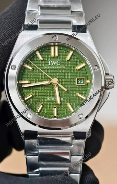 IWC Super Clone Ingenieur IW3289 Green Dial Swiss Replica Watch 