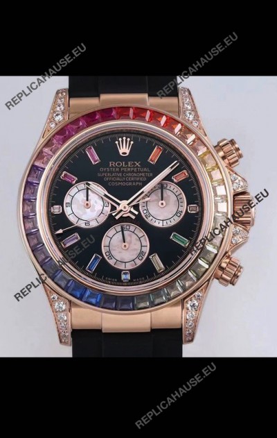 Rolex Cosmograph Daytona 116598 Rose Gold 1:1 Mirror Cal.4130 Movement - 904L Steel Watch