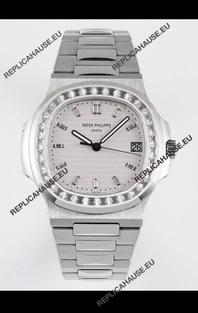Patek Philippe Nautilus 5711/1A White Dial 1:1 Mirror Swiss Replica Watch in 904L Steel 