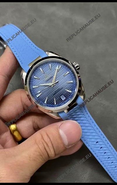 Omega Seamaster Aquaterra 150M Summer Blue Dial 1:1 Mirror Replica Watch