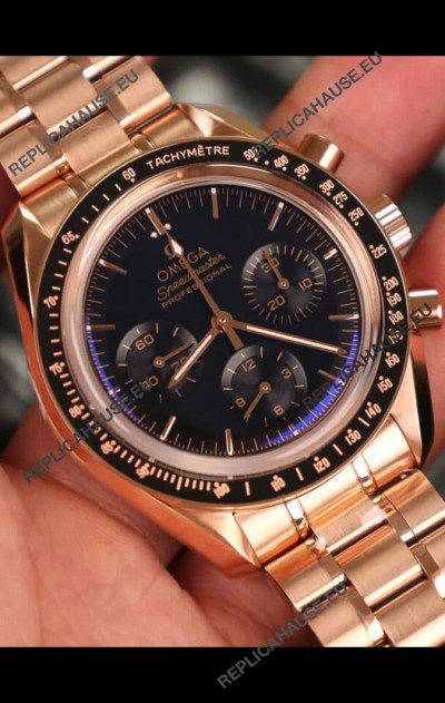 Omega Speedmaster Professional Moonwatch Rose Gold Swiss Replica