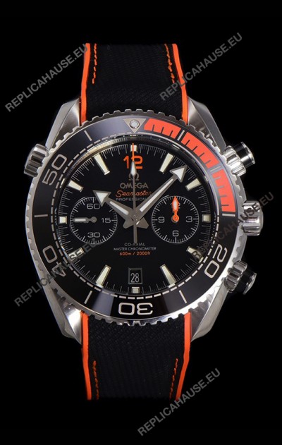 Omega Super Clone Planet Ocean 600M Chronograph 904L Steel Replica Watch 