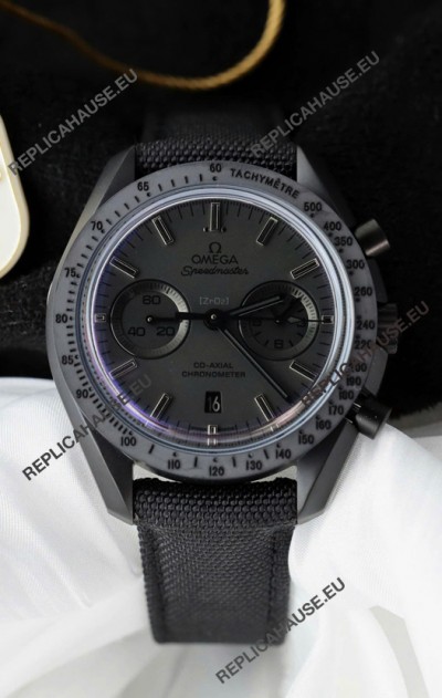 Omega Speedmaster Dark Side of the Moon Black Strap - 1:1 Super clone Replica Watch
