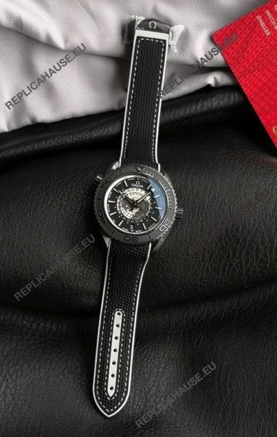 Omega Super Clone Planet Ocean 600M Worldtimer Ceramic Swiss Replica Watch 