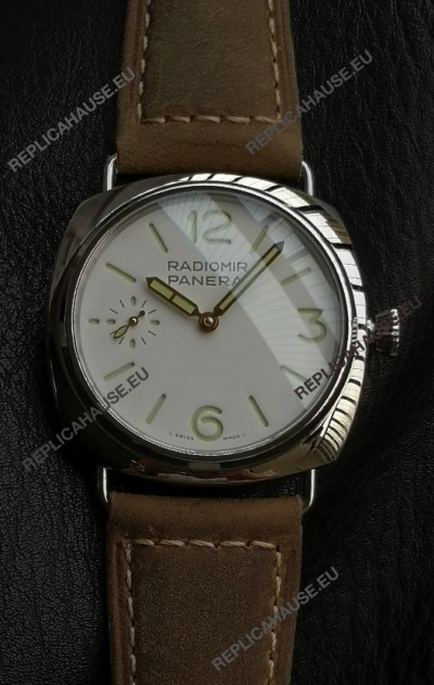 Panerai Super Clone Radiomir PAM1384 Swiss Replica Watch - 45MM White Dial 