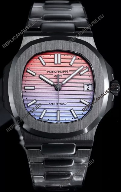 Patek Philippe Nautilus 5711 AET Remould Black Ceramic Edition Gradient Dial Swiss Replica Watch