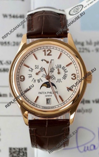 Patek Philippe Complications 4946R Swiss Replica Watch in White Dial 