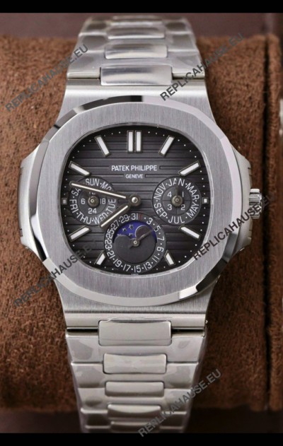 Patek Philippe Nautilus 5740 Perpetual Calendar Stainless Steel Grey Dial Swiss Replica Watch