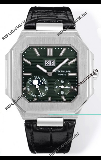 Patek Philippe Cubitus 5822 904L Steel Casing Green Dial Swiss Replica Watch