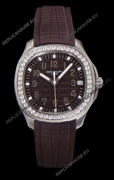 Patek Philippe Super Clone Aquanaut Stainless Steel Brown Dial 38.5MM Watch 