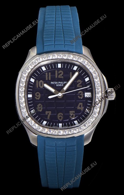 Patek Philippe Super Clone Aquanaut Stainless Steel Blue Dial 38.5MM Watch 
