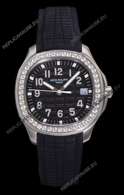 Patek Philippe Super Clone Aquanaut Stainless Steel Black Dial 38.5MM Watch 