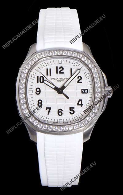 Patek Philippe Super Clone Aquanaut Stainless Steel White Dial 38.5MM Watch 