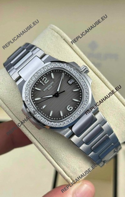 Patek Philippe Nautilus Super Clone 7010 32MM 1:1 Mirror Replica Grey Dial 
