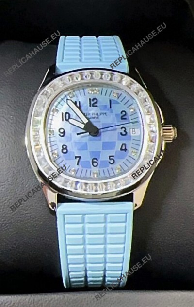Patek Philippe Super Clone Aquanaut LUCE 5072-001 Automatic in Blue Dial 35MM