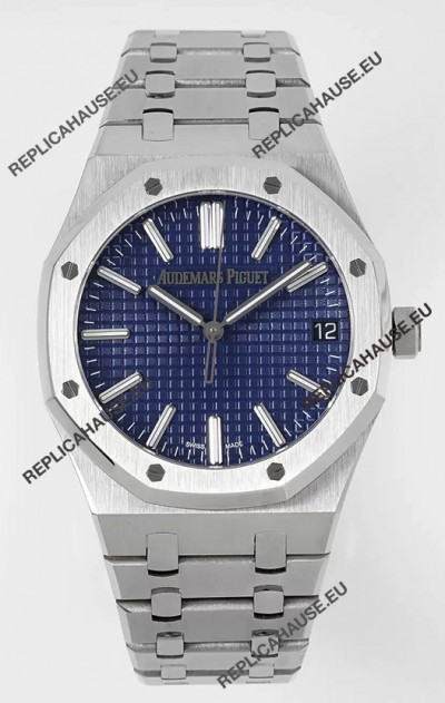Audemars Piguet Royal Oak 15510 41MM 50th Anniversary Blue Dial 904L Steel 1:1 Mirror Replica