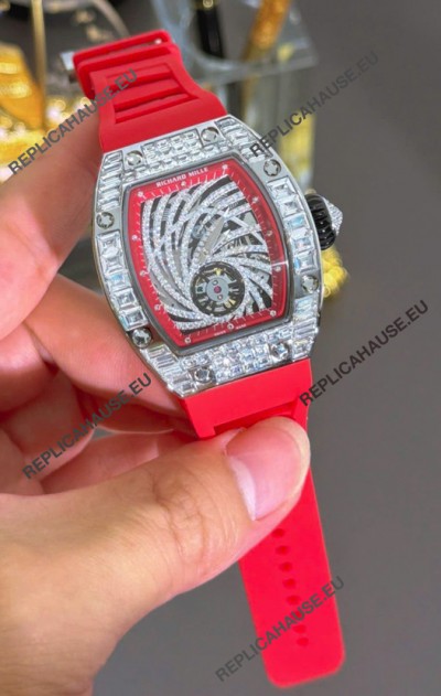 Richard Mille RM51-02 Stainless Steel Casing Watch in Mossanites Automatic Movement