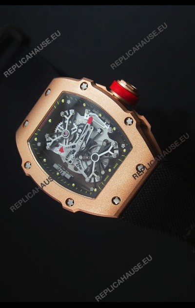 Richard Mille RM027 Tourbillon Rafael Nadal Edition Swiss Watch in 18K Rose Gold