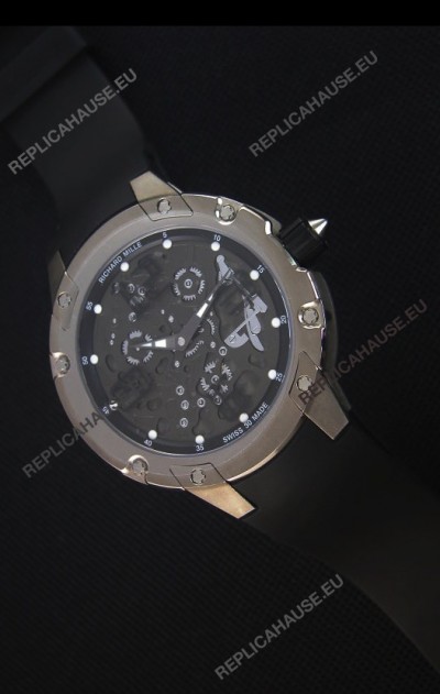 Richard Mille RM033 Extra Flat Edition Titanium Swiss Replica Watch Arabic Numerals