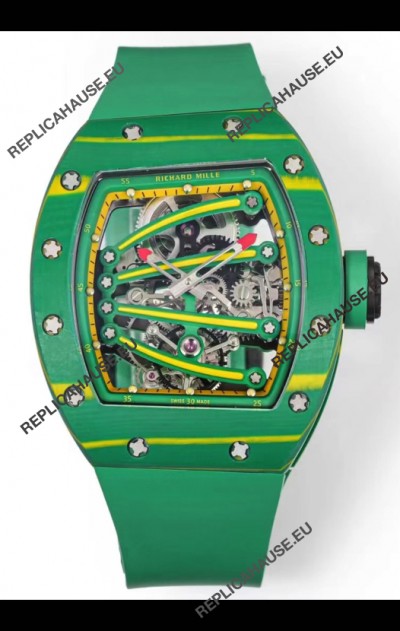 Richard Mille Super Clone RM59-01 Green Carbon NTPT Case Swiss Replica Watch