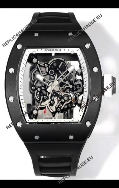 Richard Mille Super Clone RM055 Ceramic Casing with Genuine Tourbillon Watch 