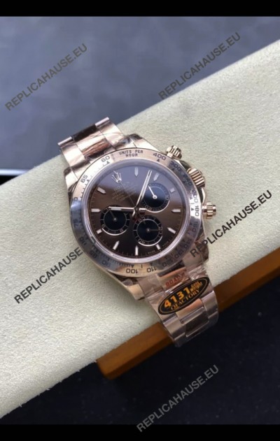 Rolex Daytona Super Clone M116505 Rose Gold Original Cal.4131 Movement - 904L Steel Watch