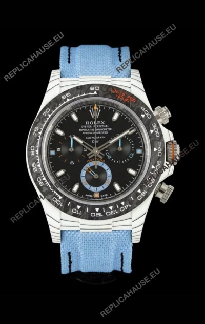 Rolex Daytona DiW Bachi Edition Watch - Forged Cabon Casing 1:1 Mirror Replica