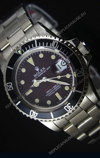 GOLDMOVEMENT - Rolex Submariner 1680 Vintage Edition Coffee Dial Swiss Watch 1:1 Mirror Replica Edition