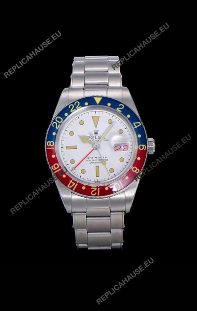 Rolex GMT Master Vintage Edition Swiss Replica Watch in White Dial
