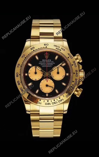 Rolex Daytona 116508 Yellow Gold Original Cal.4130 Movement - 1:1 Mirror 904L Steel Watch