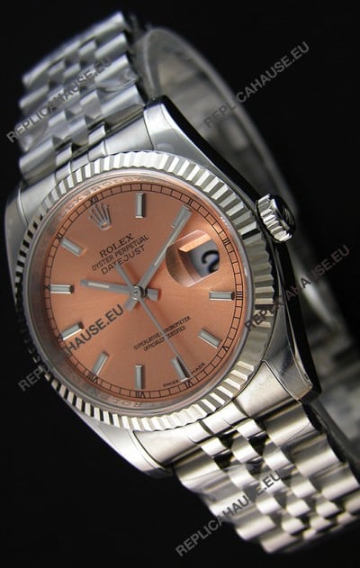 Rolex Datejust Japanese Replica Watch - Champange Dial in 36MM with Jubilee Strap