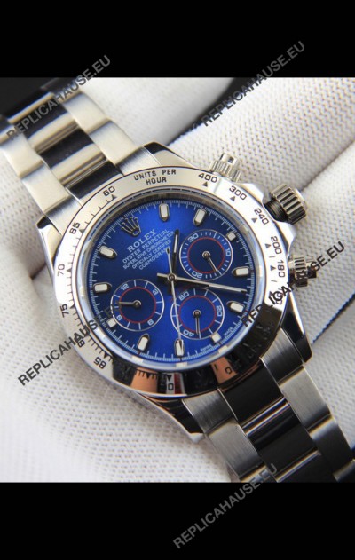 Rolex Daytona Japanese Movement Replica Watch in Blue Dial 