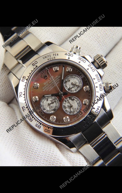 Rolex Daytona Japanese Movement Replica Watch in Mother of Pearl Dial 