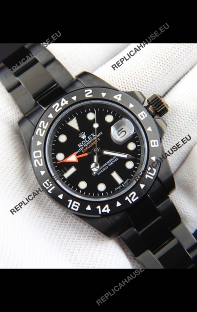 Rolex Explorer II Japanese Movement Replica Watch in PVD Coating Watch 