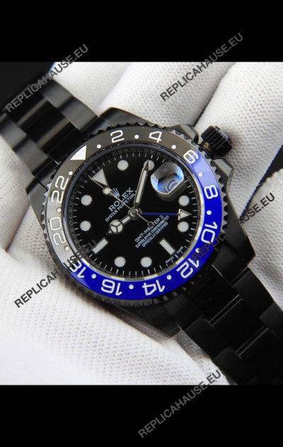 Rolex GMT Masters II Japanese Movement Replica Watch in PVD Casing 