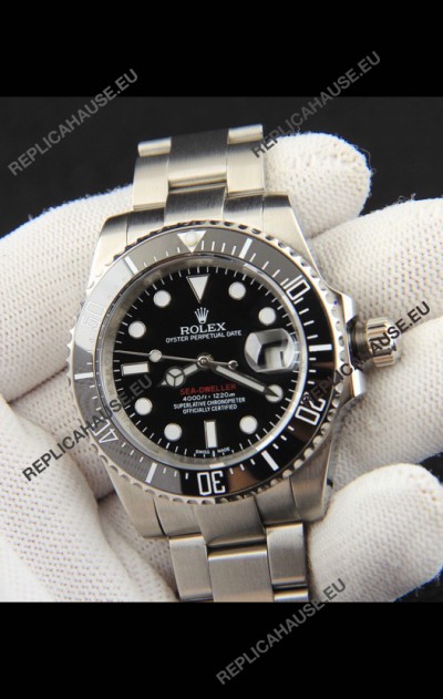 Rolex Sea Dweller Japanese Movement Replica Watch Black Dial 43MM