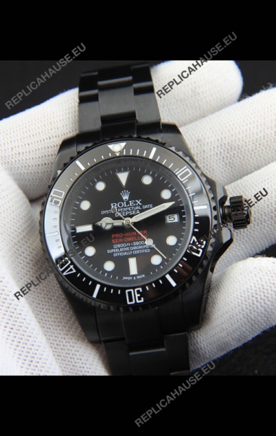 Rolex Sea Dweller Japanese Movement Replica Watch Black Dial 44MM