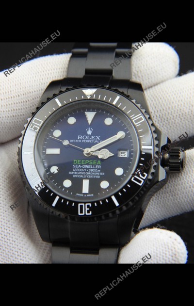 Rolex Sea Dweller Japanese Movement Replica Watch Blue Dial 44MM