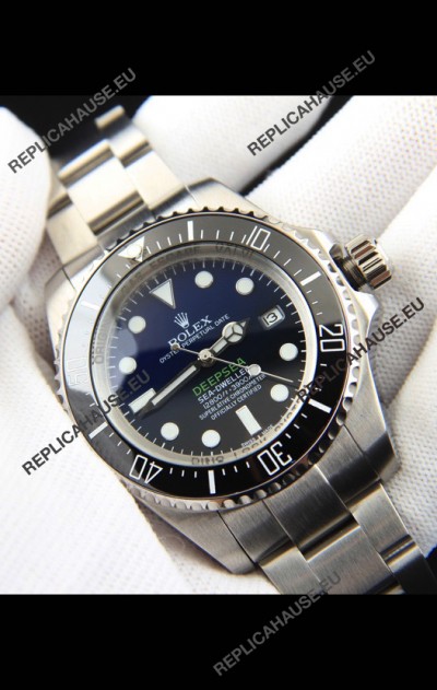 Rolex Sea Dweller Japanese Movement Replica Watch Black/Blue Dial 44MM
