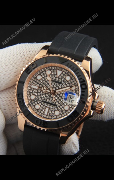 Rolex Yachtmaster Everrose Gold Japanese Replica Watch - 40MM